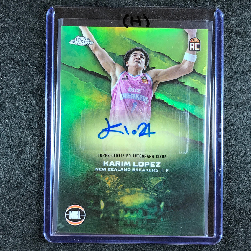 2024-25 Topps Chrome NBL KARIM LOPEZ NBL Rookie Auto Refractor #KL (H)
