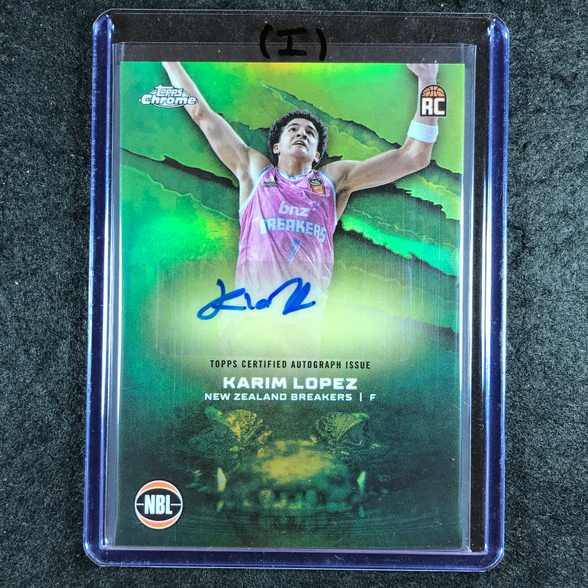 2024-25 Topps Chrome NBL KARIM LOPEZ NBL Rookie Auto Refractor #KL (I)