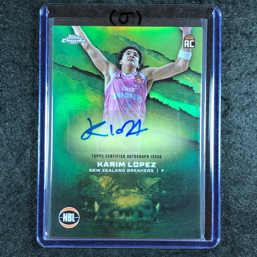 2024-25 Topps Chrome NBL KARIM LOPEZ NBL Rookie Auto Refractor #KL (J)