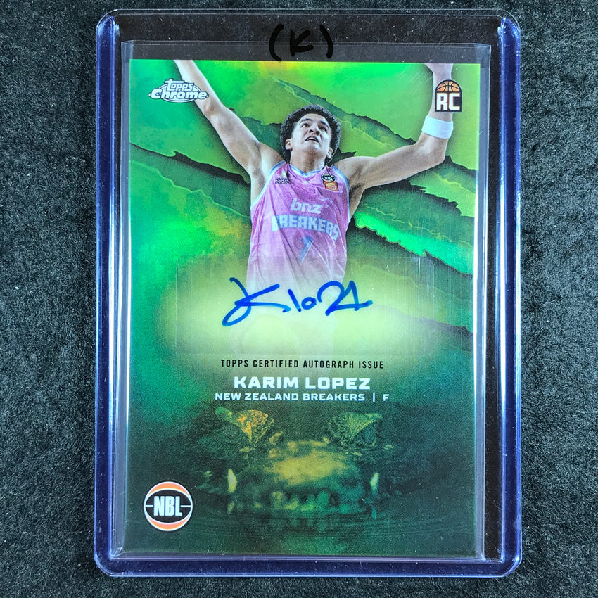 2024-25 Topps Chrome NBL KARIM LOPEZ NBL Rookie Auto Refractor #KL (K)