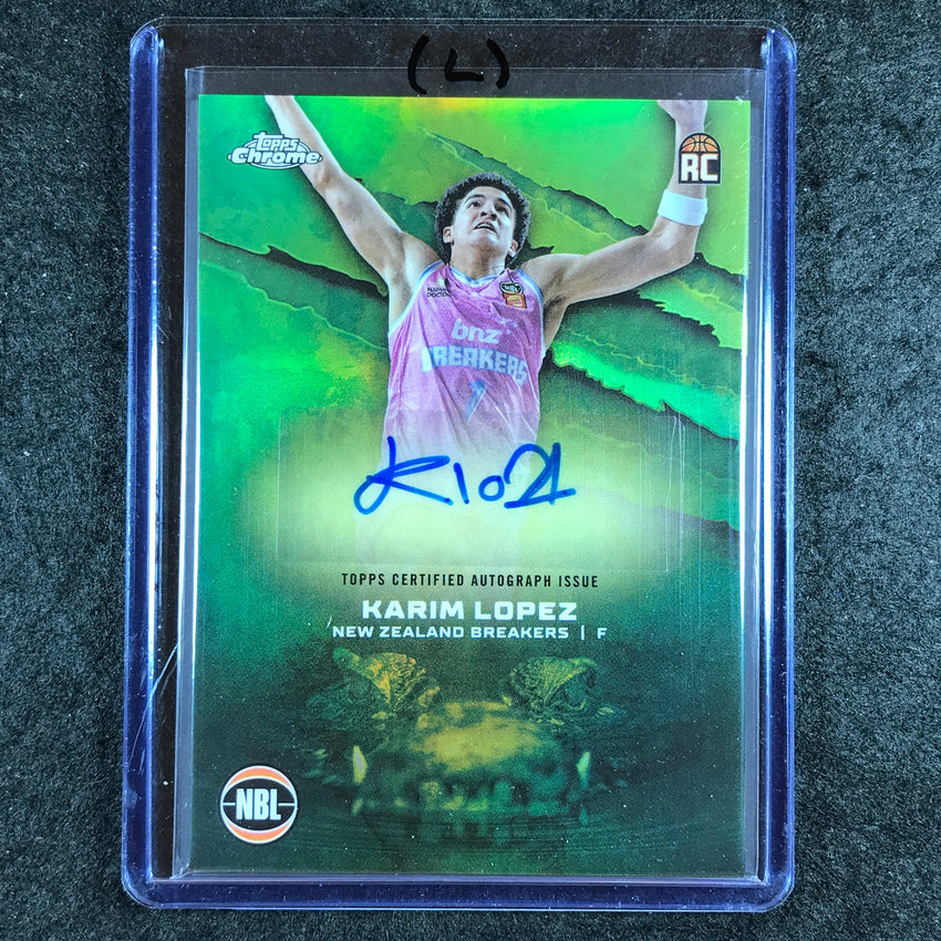 2024-25 Topps Chrome NBL KARIM LOPEZ NBL Rookie Auto Refractor #KL (L)