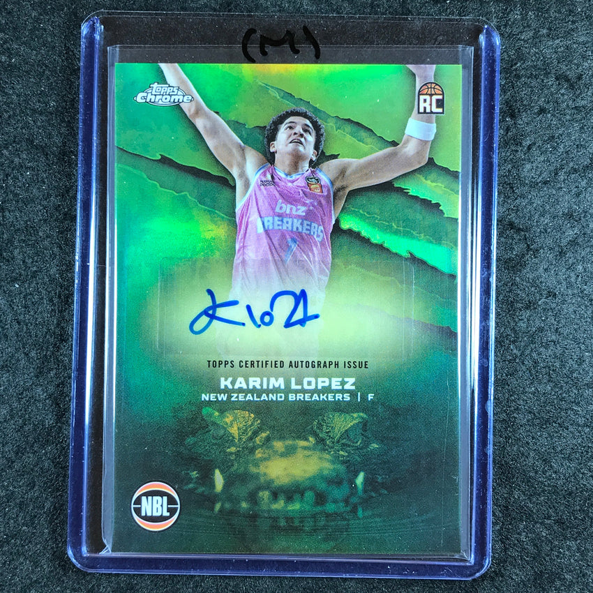 2024-25 Topps Chrome NBL KARIM LOPEZ NBL Rookie Auto Refractor #KL (M)