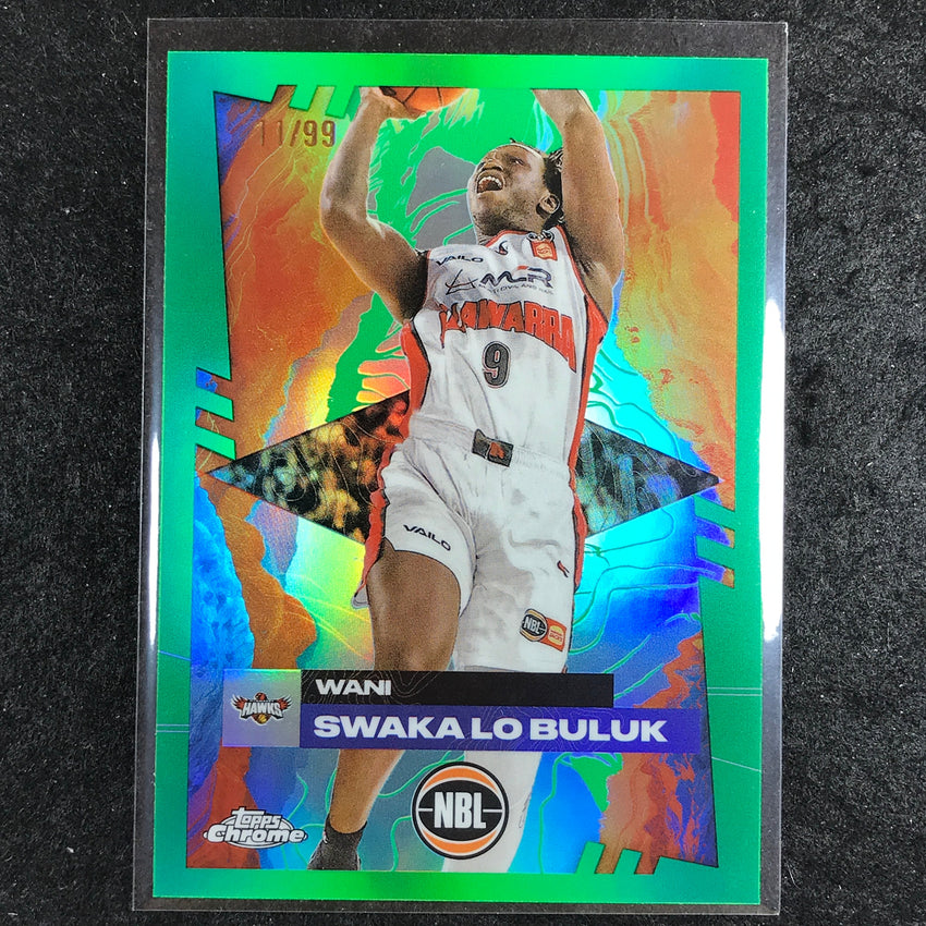 2024-25 Topps Chrome NBL WANI SWAKA LO BULUK Base Green 11/99 #39