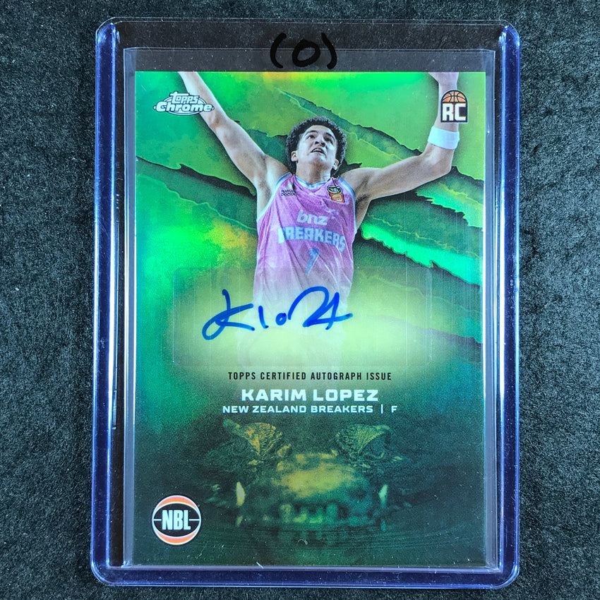 2024-25 Topps Chrome NBL KARIM LOPEZ NBL Rookie Auto Refractor #KL (O)
