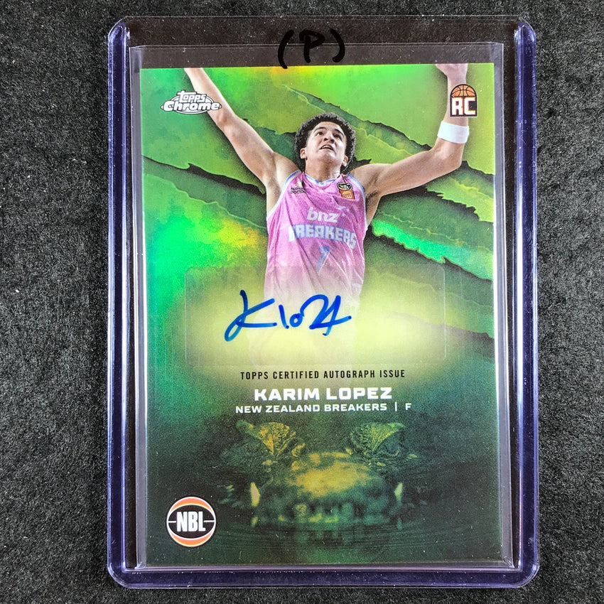2024-25 Topps Chrome NBL KARIM LOPEZ NBL Rookie Auto Refractor #KL (P)