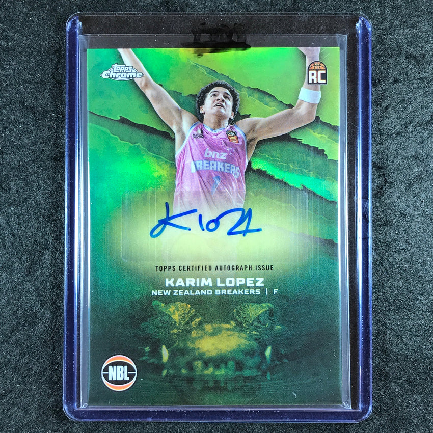 2024-25 Topps Chrome NBL KARIM LOPEZ NBL Rookie Auto Refractor #KL (Q)