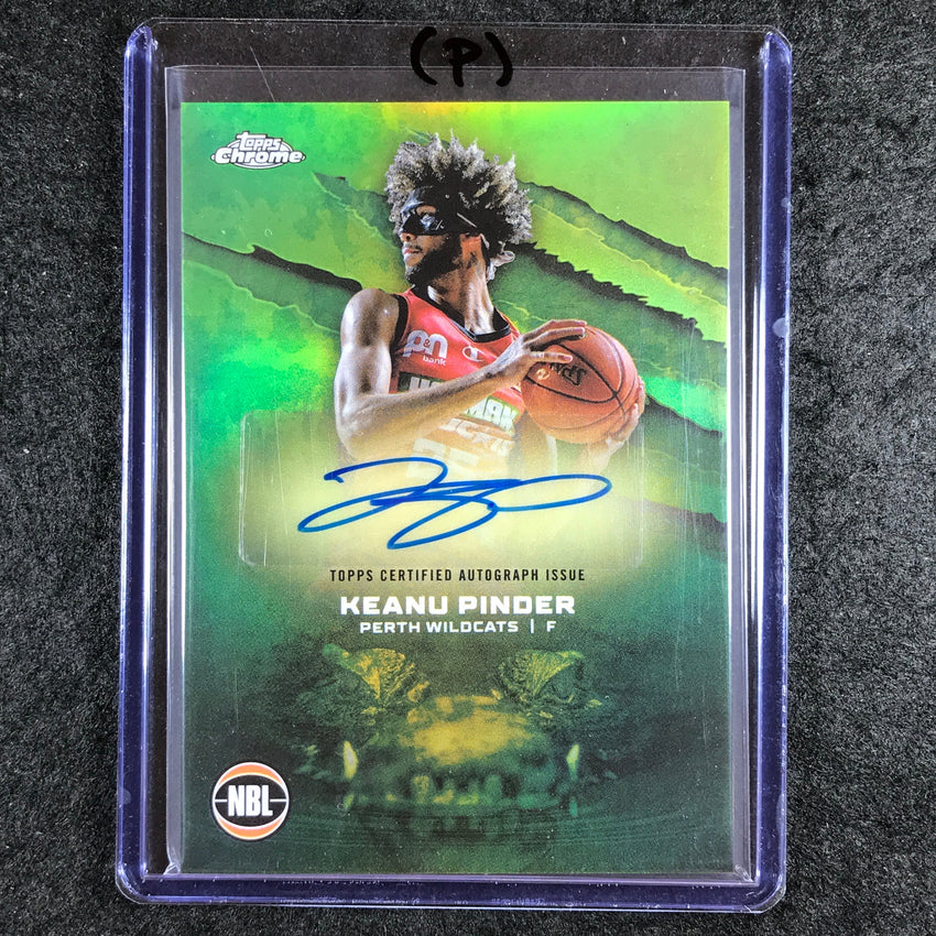2024-25 Topps Chrome NBL KEANU PINDER NBL Auto Refractor #KP (P)