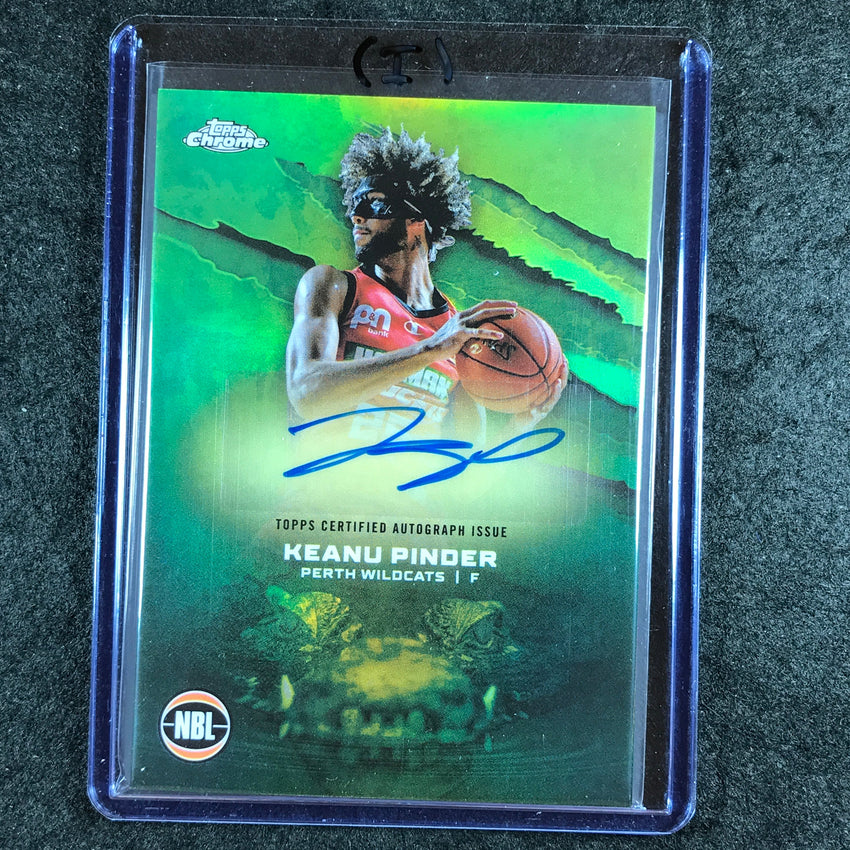 2024-25 Topps Chrome NBL KEANU PINDER NBL Auto Refractor #KP (I)
