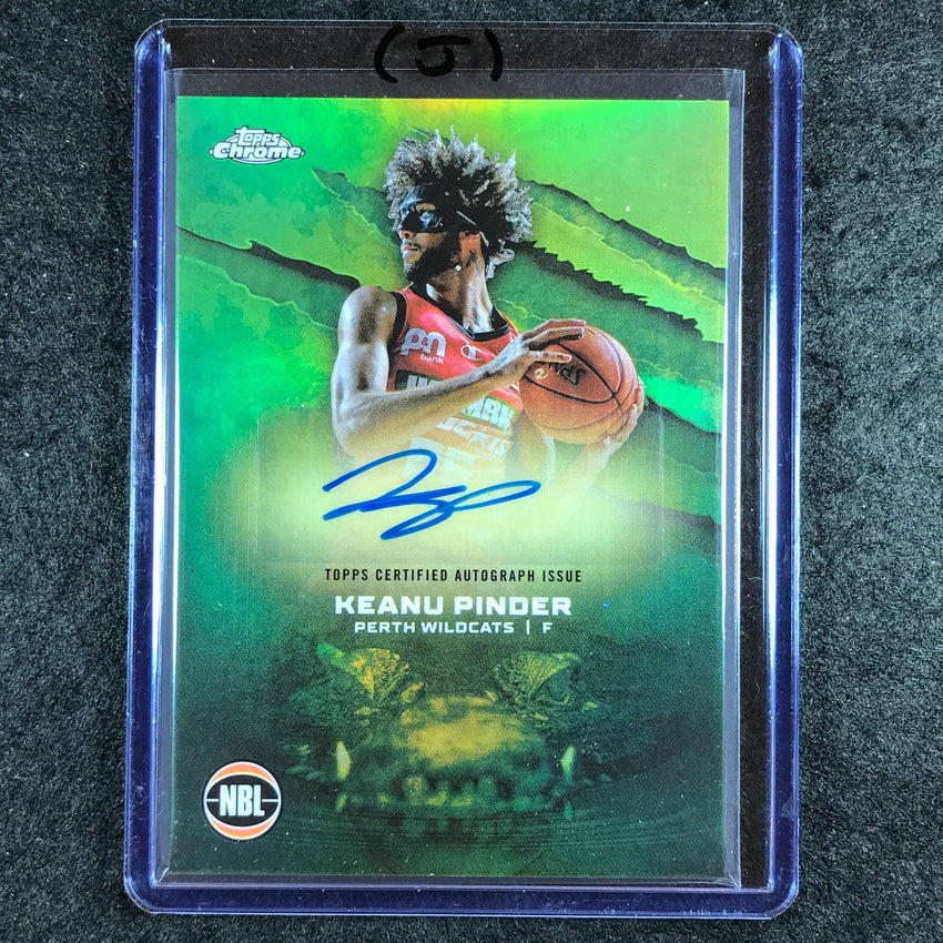 2024-25 Topps Chrome NBL KEANU PINDER NBL Auto Refractor #KP (J)