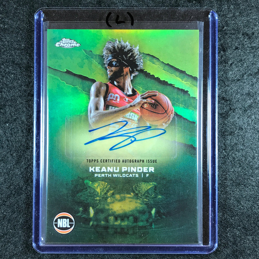 2024-25 Topps Chrome NBL KEANU PINDER NBL Auto Refractor #KP (L)