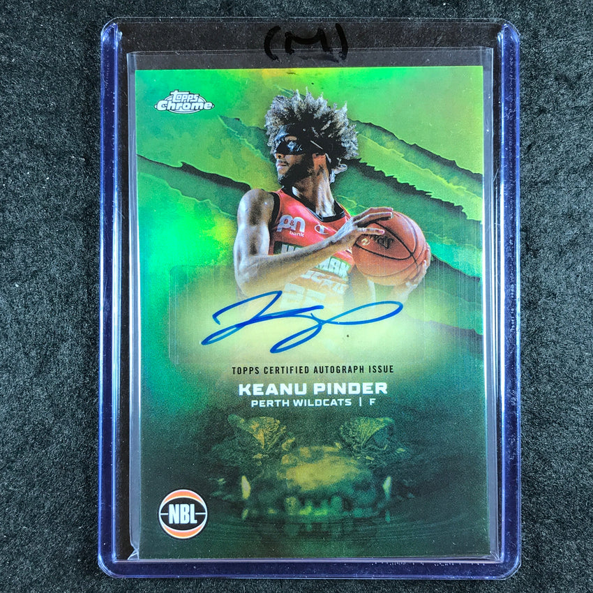 2024-25 Topps Chrome NBL KEANU PINDER NBL Auto Refractor #KP (M)