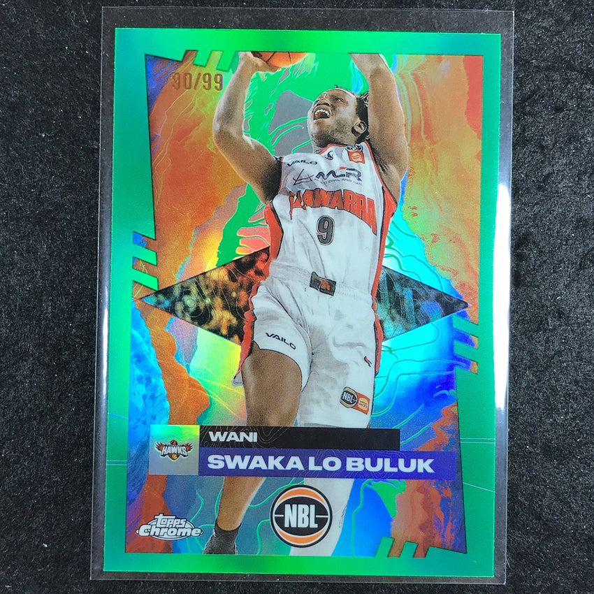 2024-25 Topps Chrome NBL WANI SWAKA LO BULUK Base Green 90/99 #39
