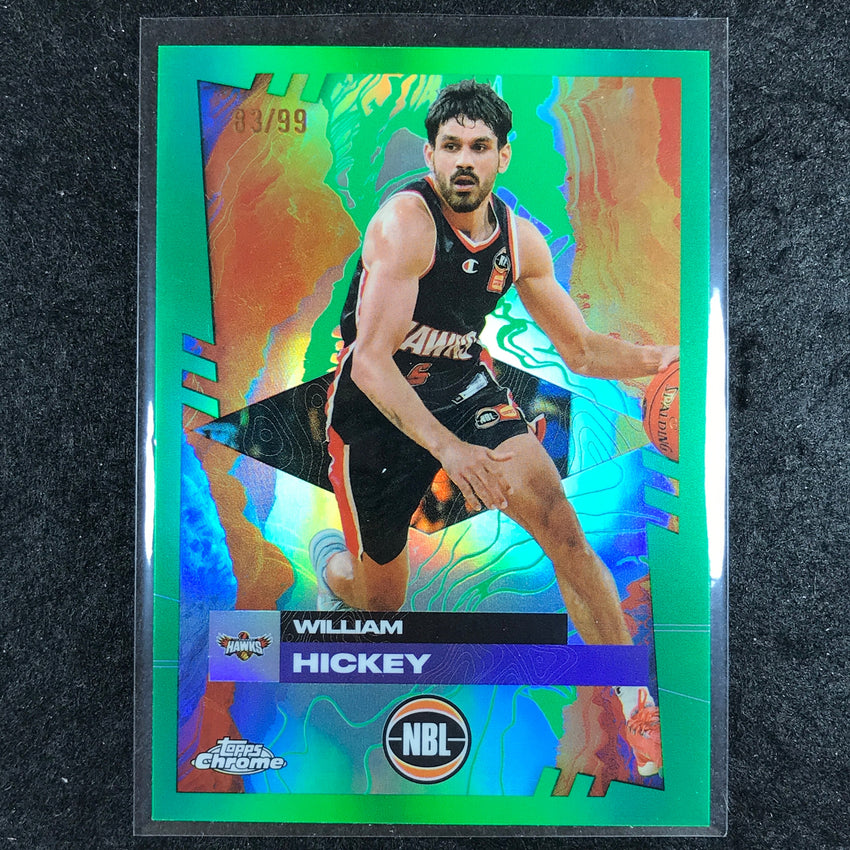 2024-25 Topps Chrome NBL WILLIAM HICKEY Base Green 83/99 #40