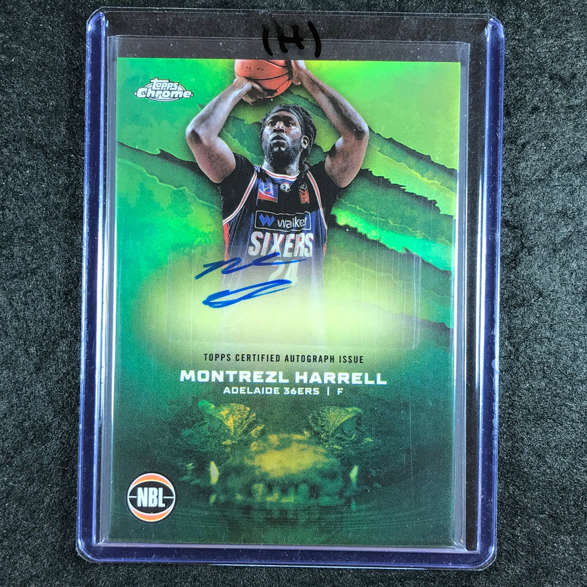 2024-25 Topps Chrome NBL MONTREZL HARRELL NBL Auto Refractor #MH (H)