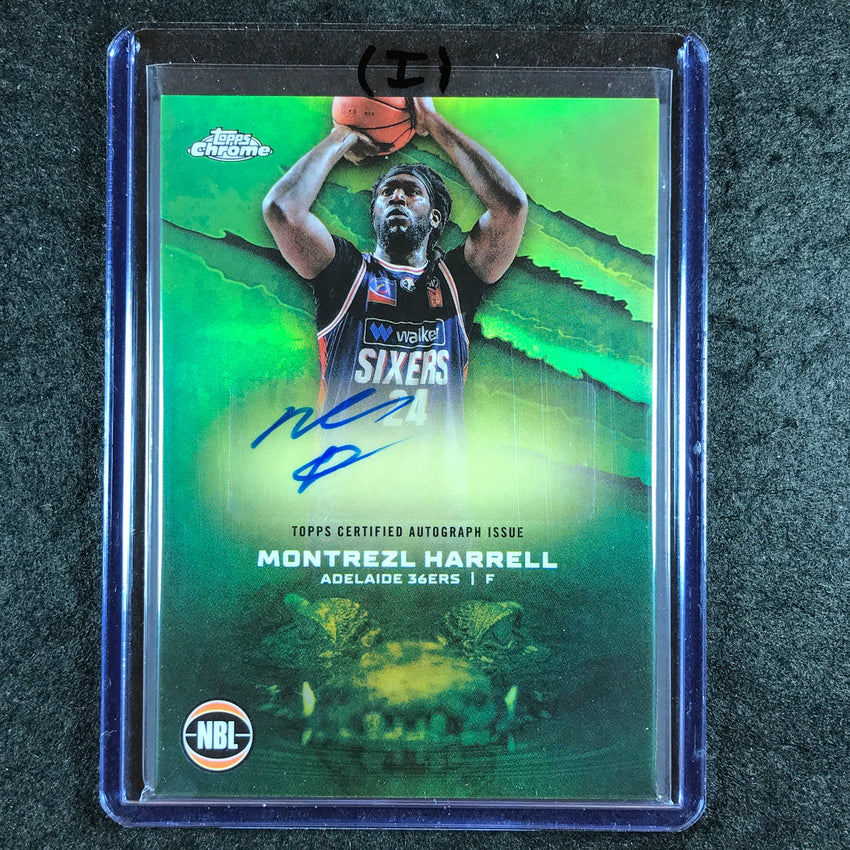 2024-25 Topps Chrome NBL MONTREZL HARRELL NBL Auto Refractor #MH (I)