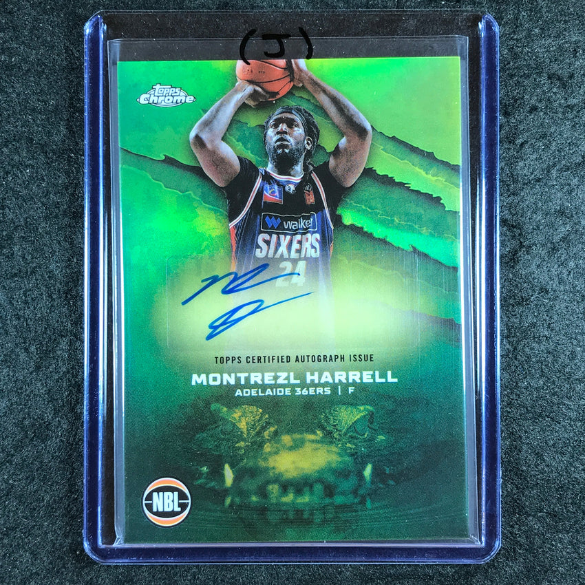 2024-25 Topps Chrome NBL MONTREZL HARRELL NBL Auto Refractor #MH (J)