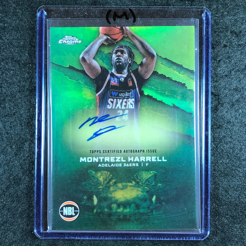 2024-25 Topps Chrome NBL MONTREZL HARRELL NBL Auto Refractor #MH (M)