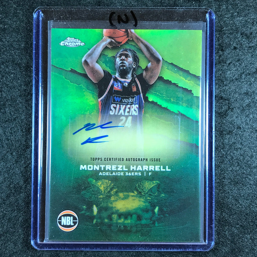 2024-25 Topps Chrome NBL MONTREZL HARRELL NBL Auto Refractor #MH (N)