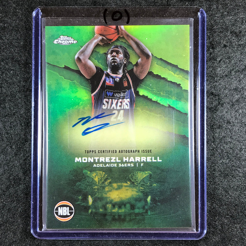 2024-25 Topps Chrome NBL MONTREZL HARRELL NBL Auto Refractor #MH (O)