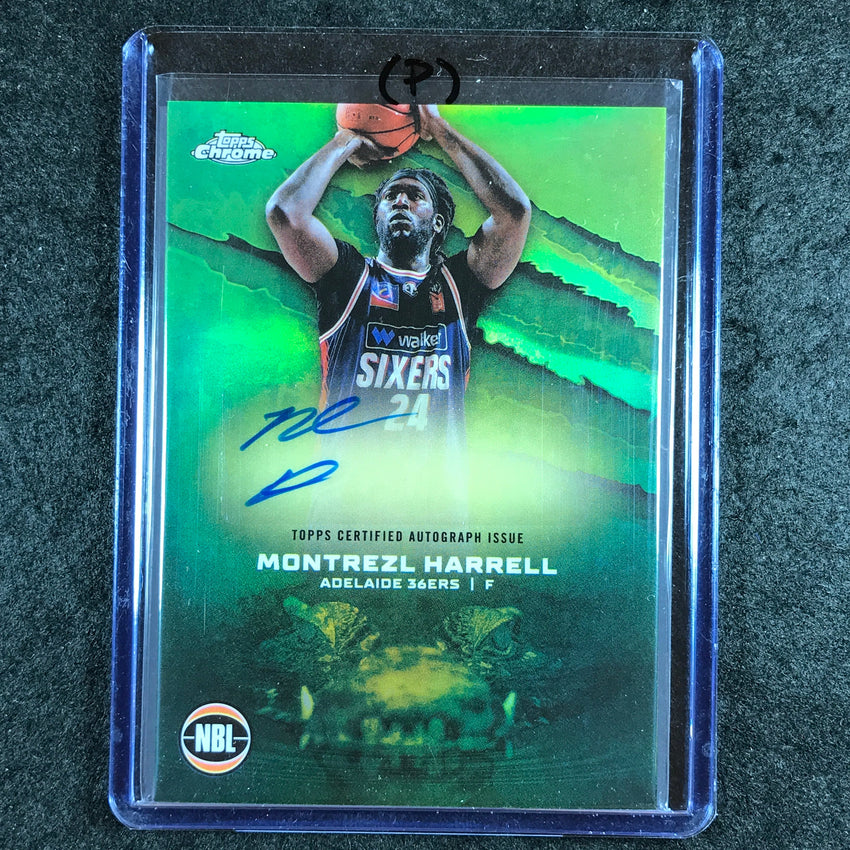 2024-25 Topps Chrome NBL MONTREZL HARRELL NBL Auto Refractor #MH (P)