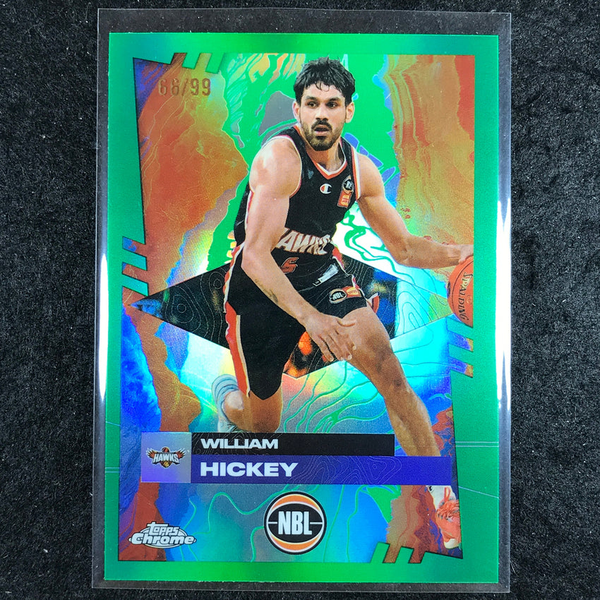 2024-25 Topps Chrome NBL WILLIAM HICKEY Base Green 66/99 #40