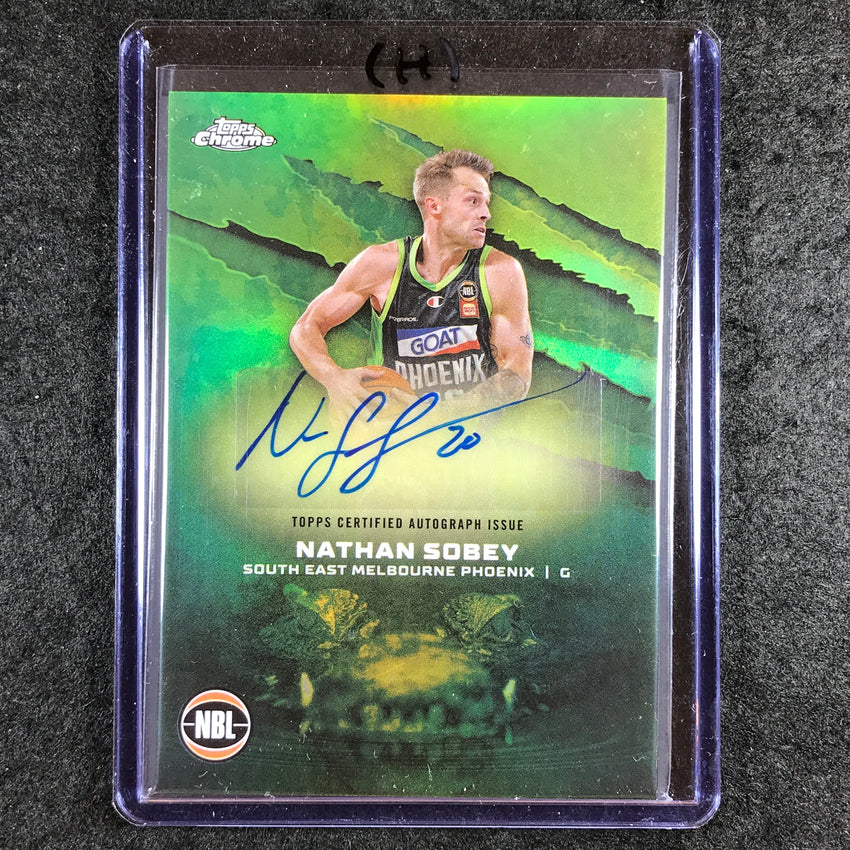 2024-25 Topps Chrome NBL NATHAN SOBEY NBL Auto Refractor #NS (H)