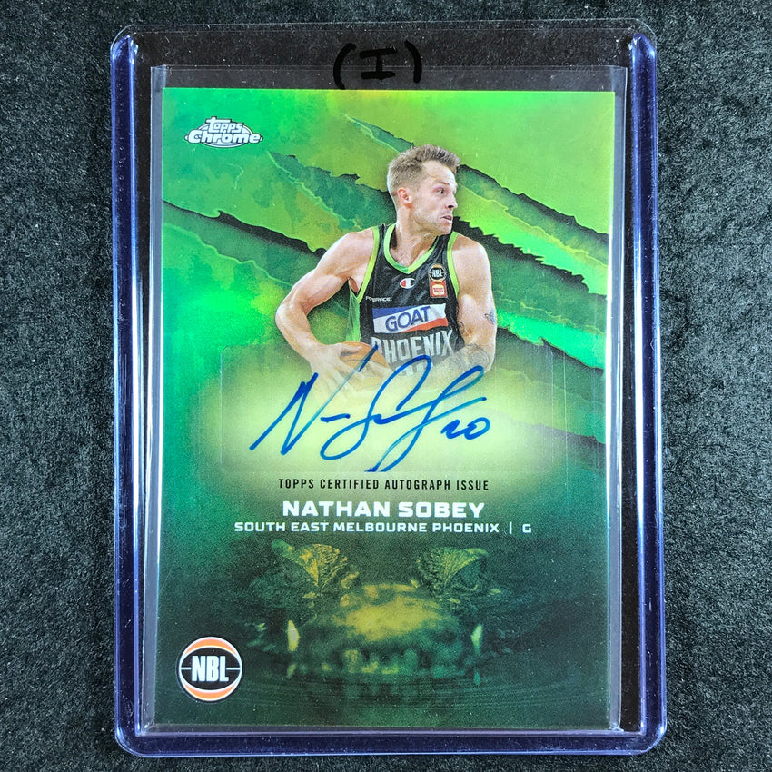 2024-25 Topps Chrome NBL NATHAN SOBEY NBL Auto Refractor #NS (I)