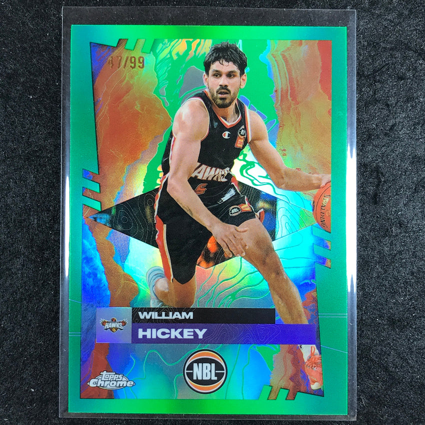 2024-25 Topps Chrome NBL WILLIAM HICKEY Base Green 47/99 #40