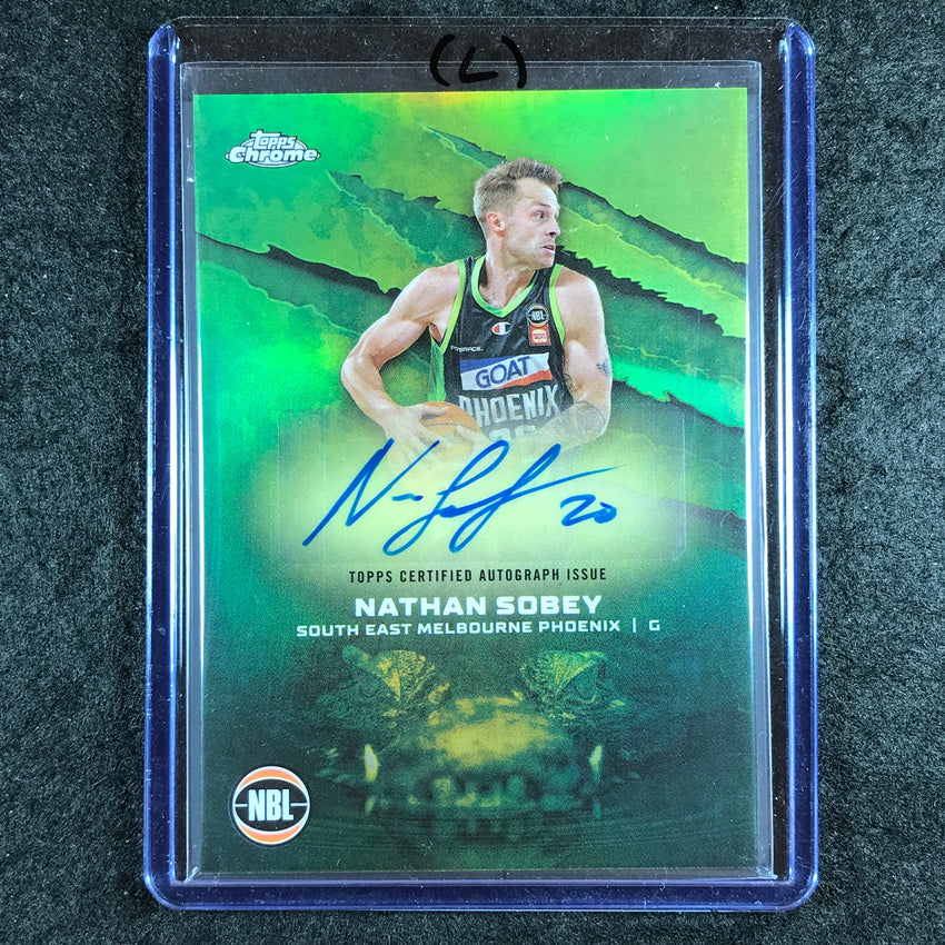 2024-25 Topps Chrome NBL NATHAN SOBEY NBL Auto Refractor #NS (L)