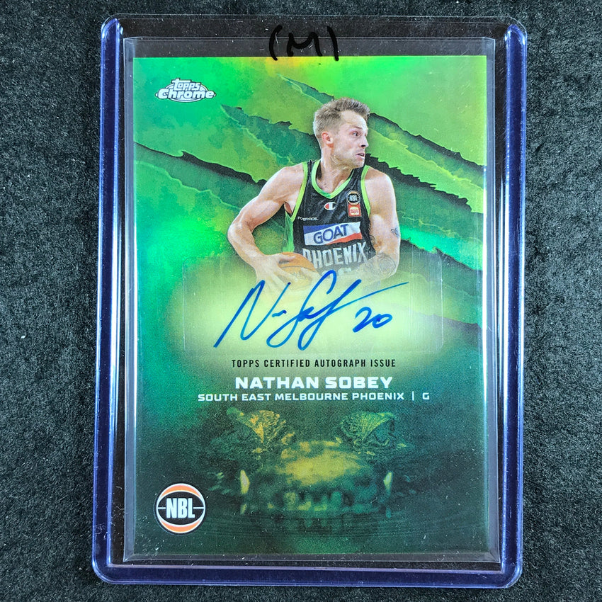 2024-25 Topps Chrome NBL NATHAN SOBEY NBL Auto Refractor #NS (M)