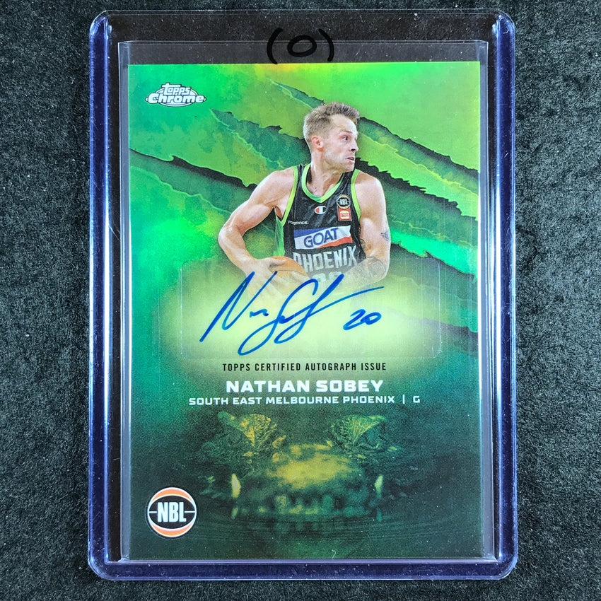 2024-25 Topps Chrome NBL NATHAN SOBEY NBL Auto Refractor #NS (O)