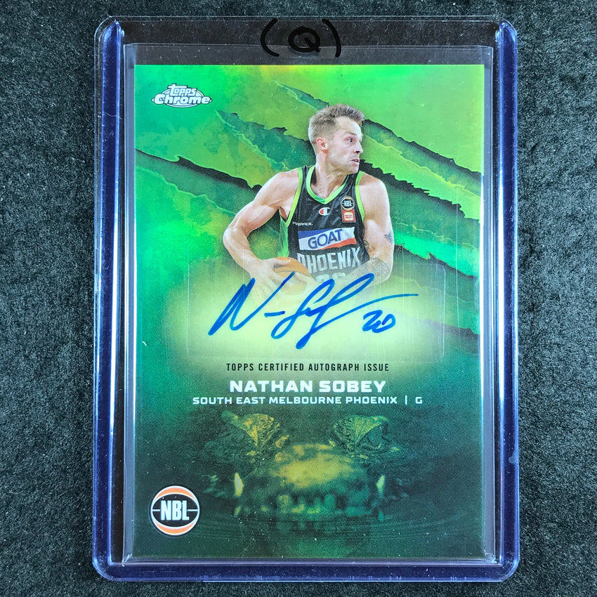 2024-25 Topps Chrome NBL NATHAN SOBEY NBL Auto Refractor #NS (Q)