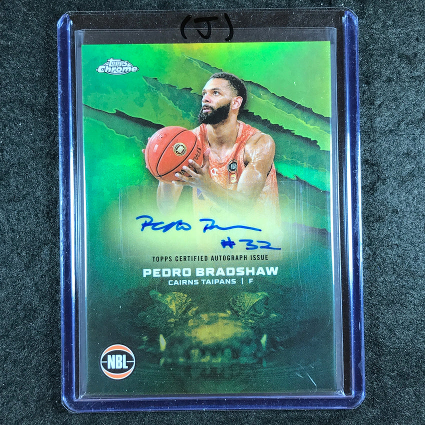 2024-25 Topps Chrome NBL PEDRO BRADSHAW NBL Auto Refractor #PB (J)