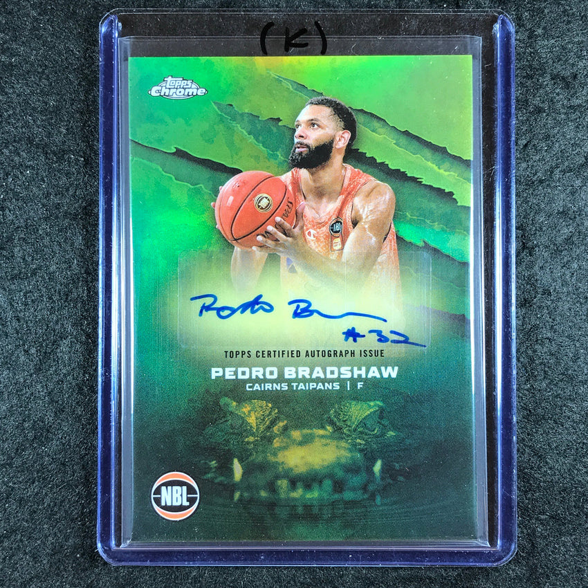 2024-25 Topps Chrome NBL PEDRO BRADSHAW NBL Auto Refractor #PB (K)
