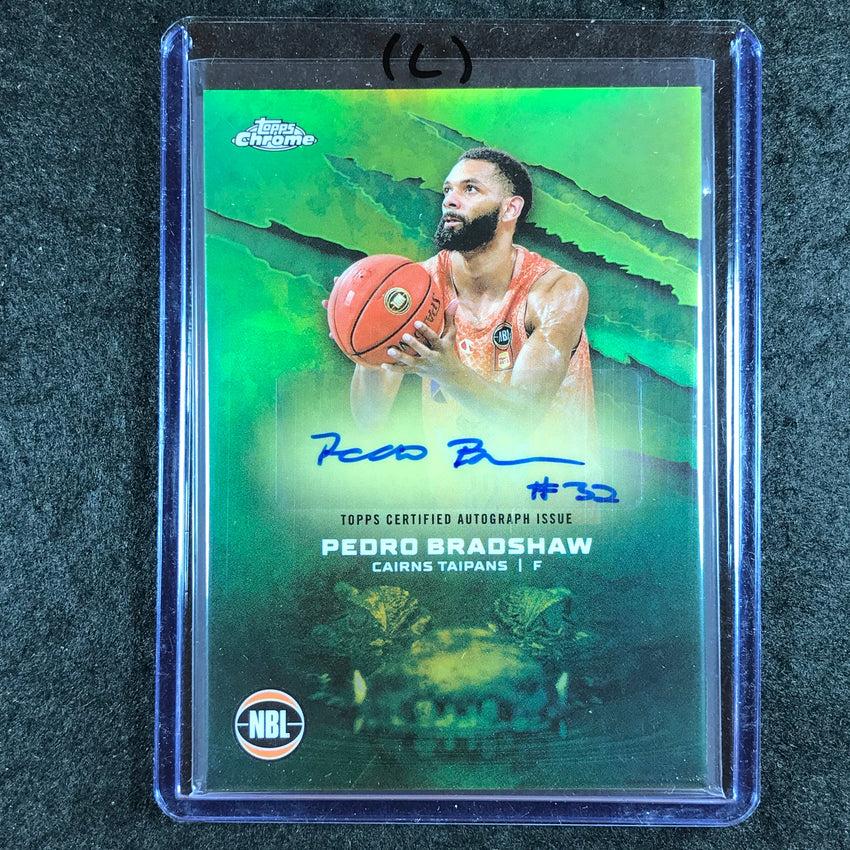 2024-25 Topps Chrome NBL PEDRO BRADSHAW NBL Auto Refractor #PB (L)