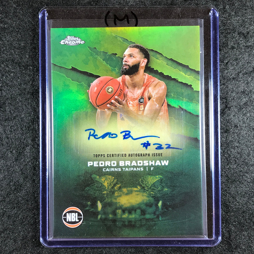 2024-25 Topps Chrome NBL PEDRO BRADSHAW NBL Auto Refractor #PB (M)