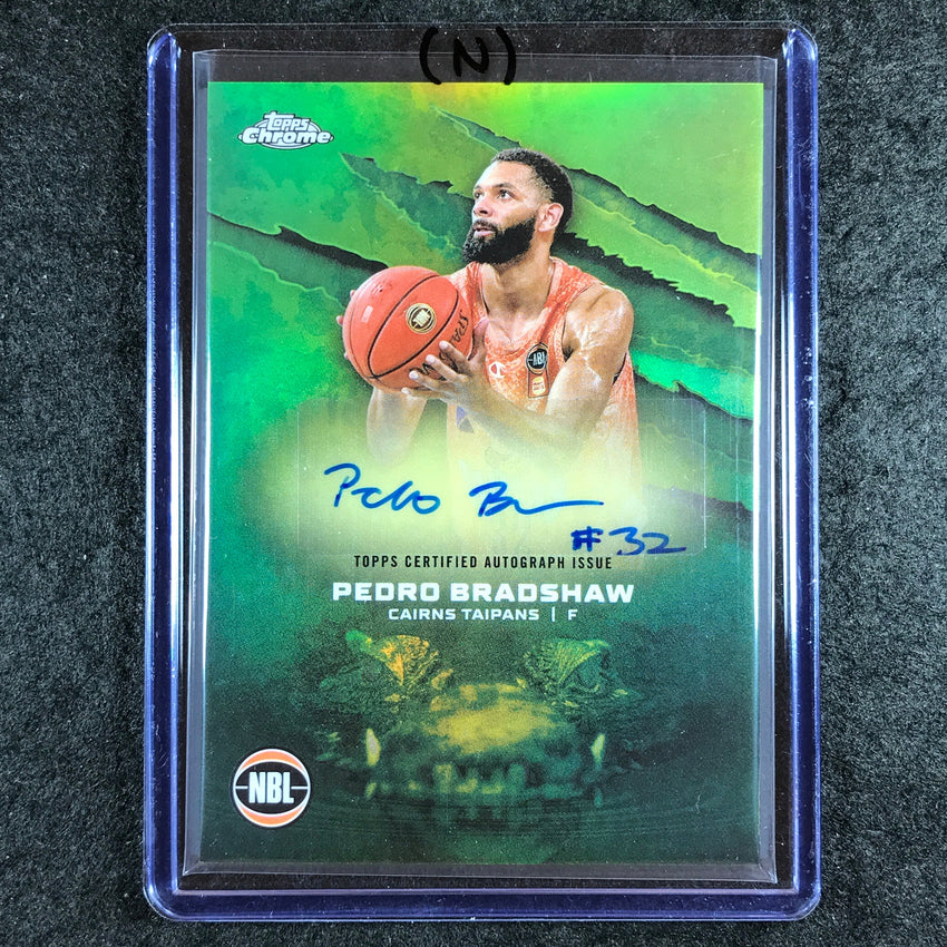 2024-25 Topps Chrome NBL PEDRO BRADSHAW NBL Auto Refractor #PB (N)