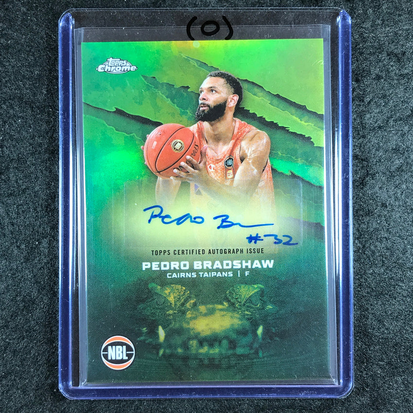 2024-25 Topps Chrome NBL PEDRO BRADSHAW NBL Auto Refractor #PB (O)