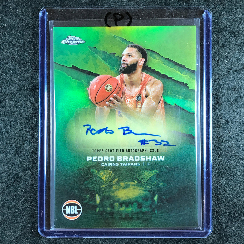 2024-25 Topps Chrome NBL PEDRO BRADSHAW NBL Auto Refractor #PB (P)