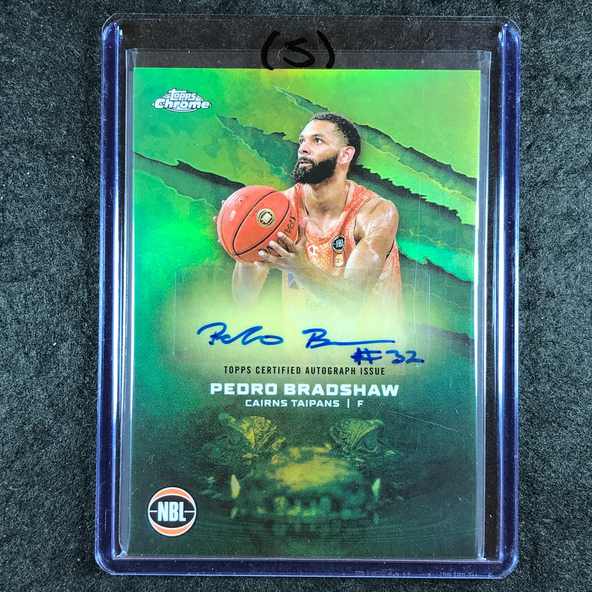 2024-25 Topps Chrome NBL PEDRO BRADSHAW NBL Auto Refractor #PB (S)