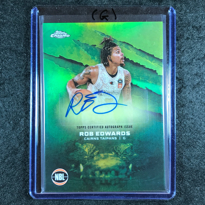 2024-25 Topps Chrome NBL ROB EDWARDS NBL Auto Refractor #RE (G)