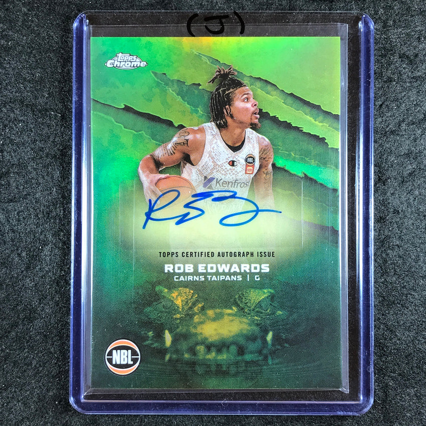 2024-25 Topps Chrome NBL ROB EDWARDS NBL Auto Refractor #RE (J)
