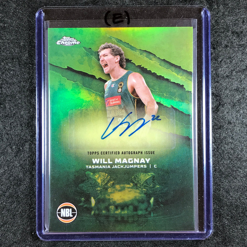 2024-25 Topps Chrome NBL WILL MAGNAY NBL Auto Refractor #WM (E)