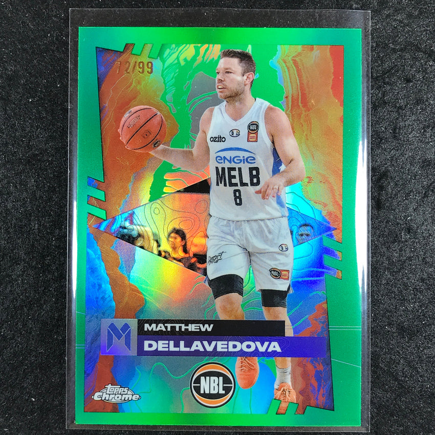 2024-25 Topps Chrome NBL MATTHEW DELLAVEDOVA Base Green 72/99 #43