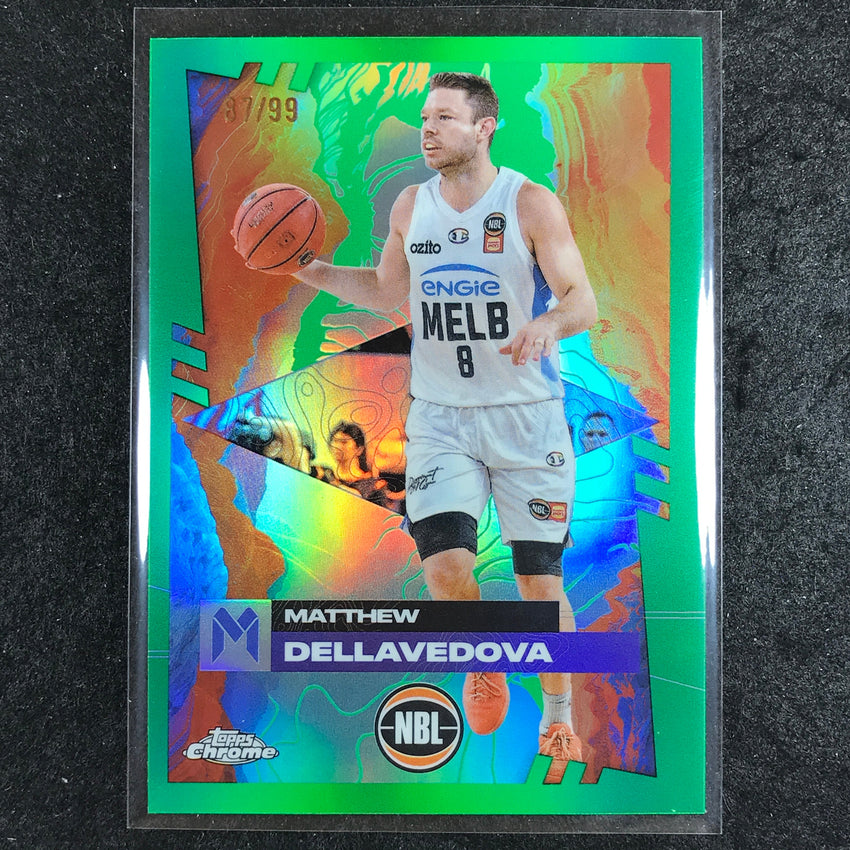 2024-25 Topps Chrome NBL MATTHEW DELLAVEDOVA Base Green 87/99 #43