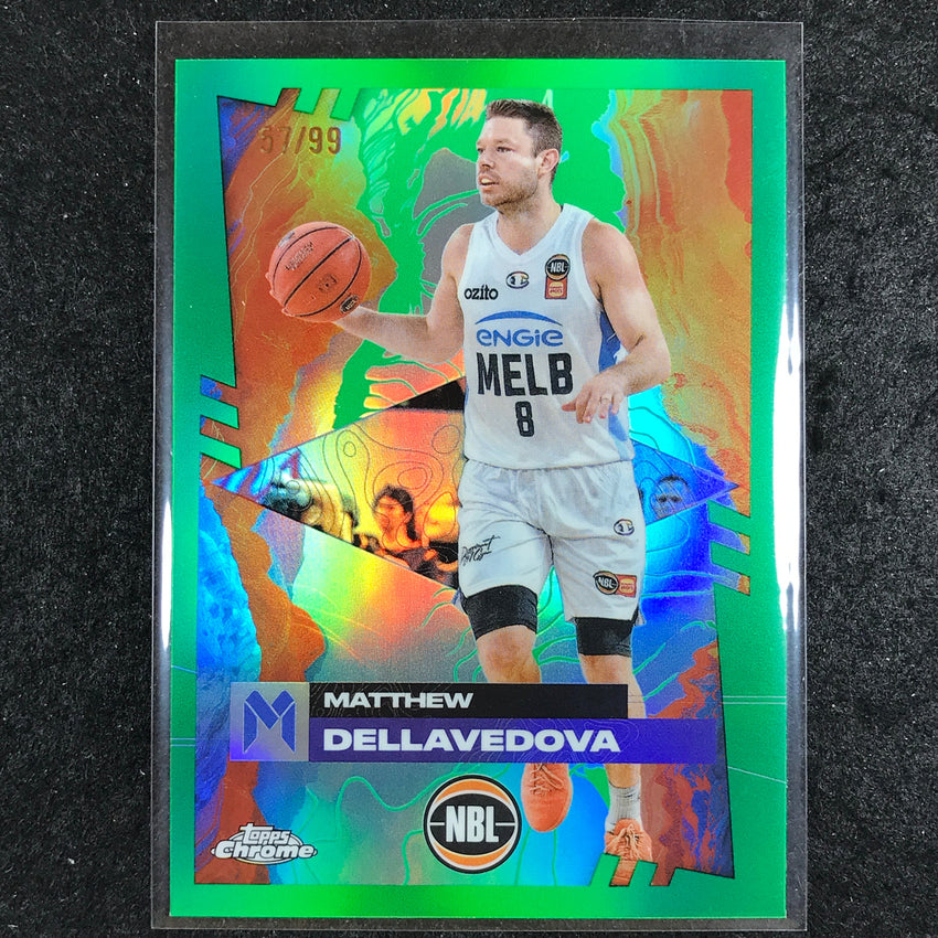 2024-25 Topps Chrome NBL MATTHEW DELLAVEDOVA Base Green 57/99 #43
