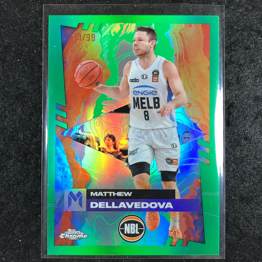 2024-25 Topps Chrome NBL MATTHEW DELLAVEDOVA Base Green 13/99 #43