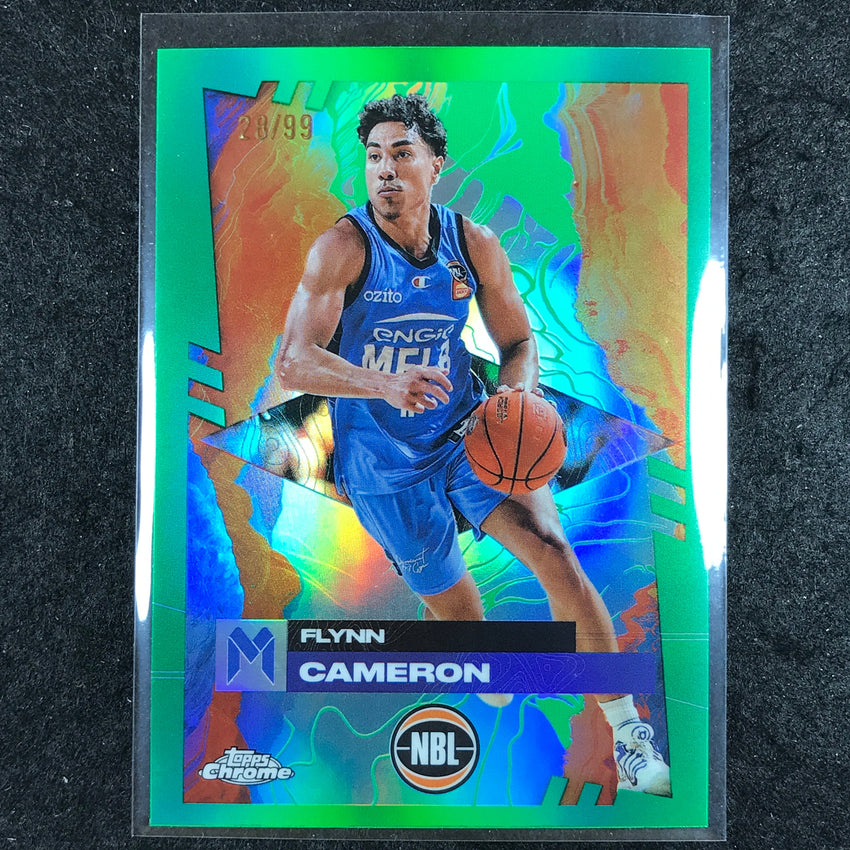 2024-25 Topps Chrome NBL FLYNN CAMERON Base Green 28/99 #45