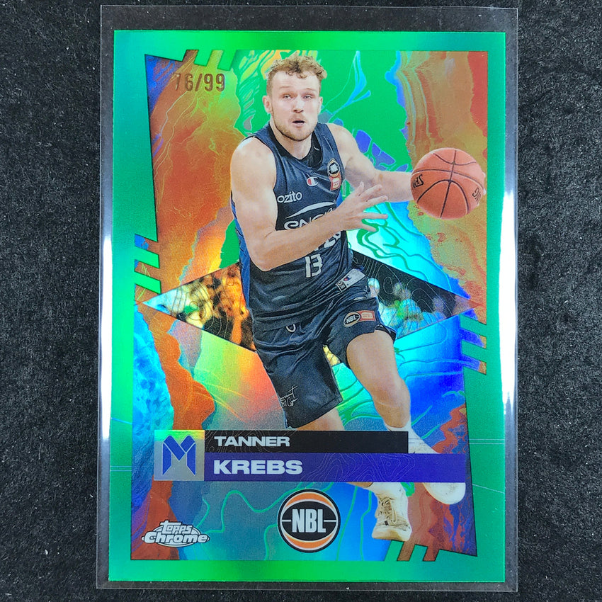 2024-25 Topps Chrome NBL TANNER KREBS Base Green 76/99 #47