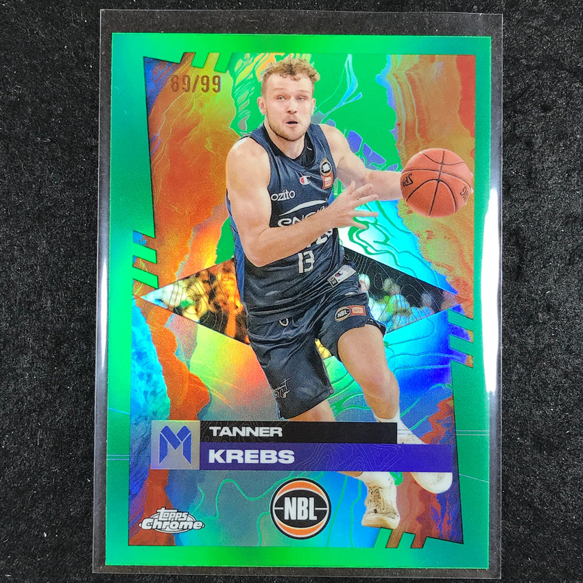 2024-25 Topps Chrome NBL TANNER KREBS Base Green 69/99 #47